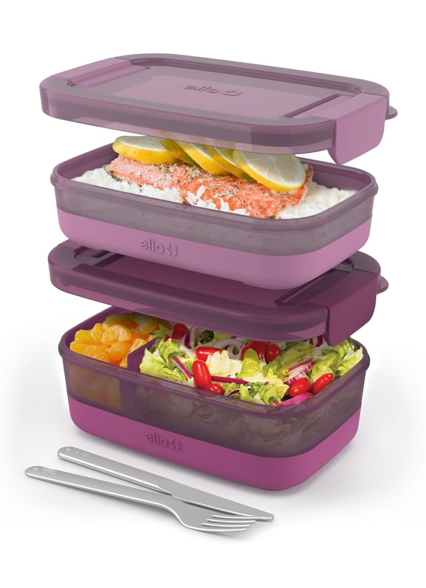 Set 2 bentobox ello Fucsia PRE ORDEN